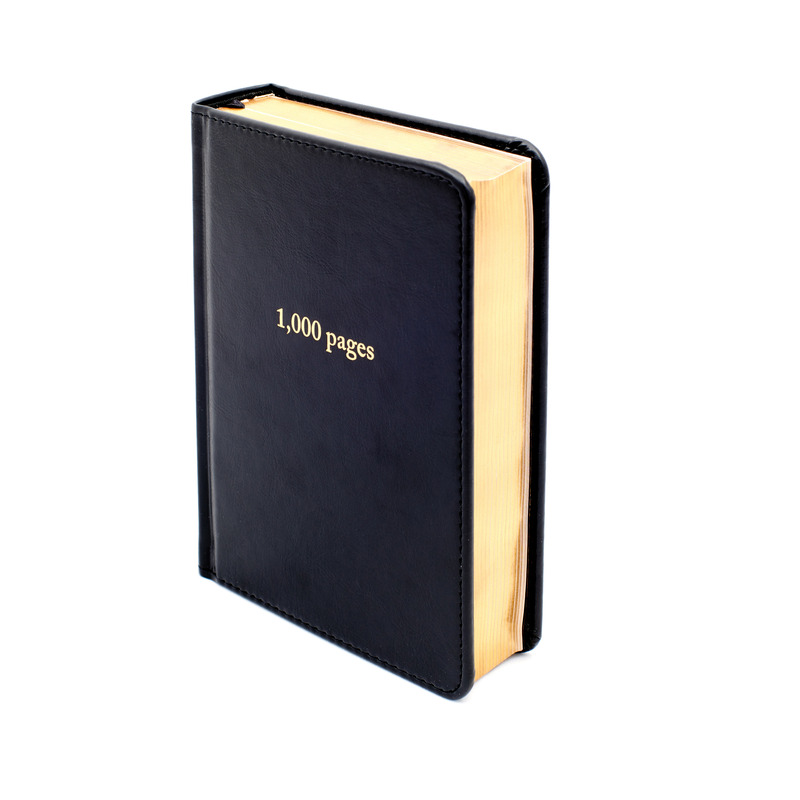 Carnet de notes vintage de 1 000 pages