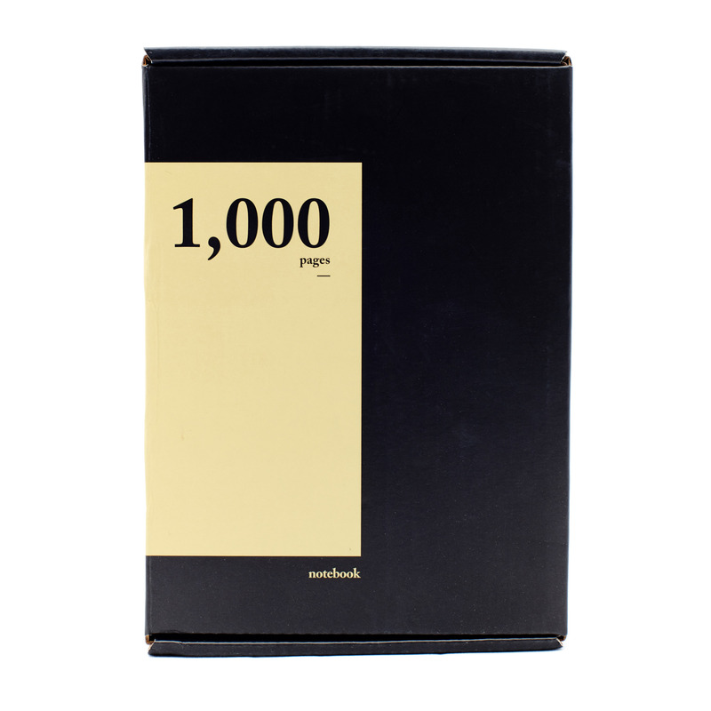 Cuaderno de 1000 páginas estilo vintage