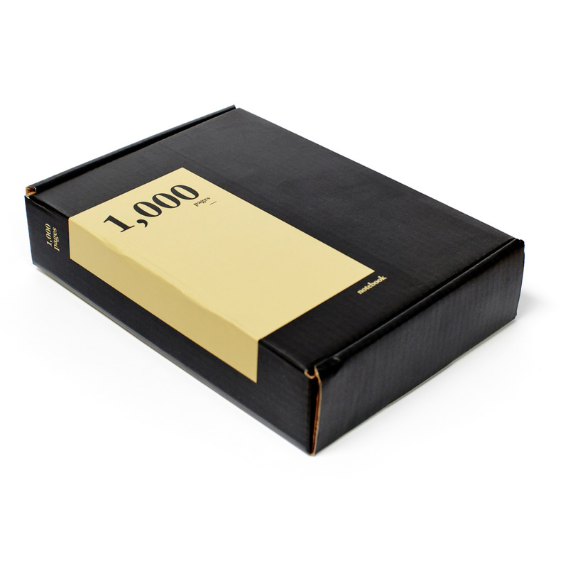 Carnet de notes vintage de 1 000 pages