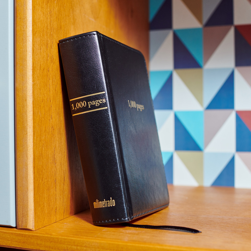 Carnet de notes vintage de 1 000 pages