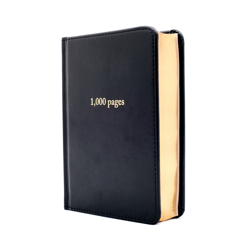 Cuaderno de 1000 páginas estilo vintage